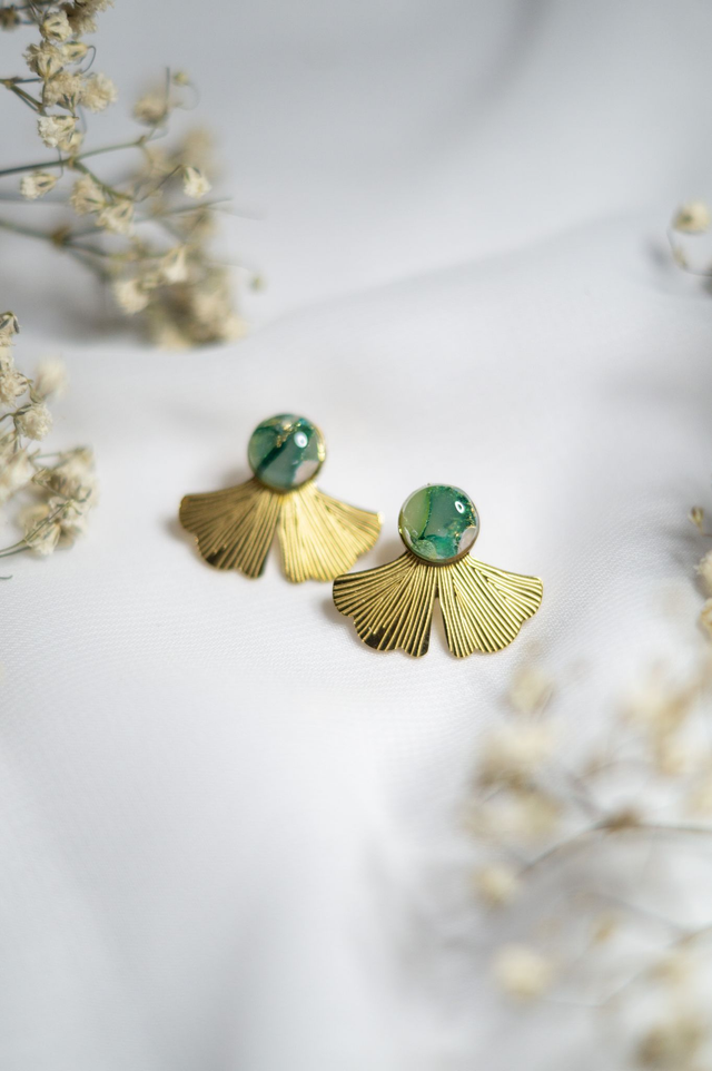Boucles Ginkgo - Plusieurs coloris disponibles 