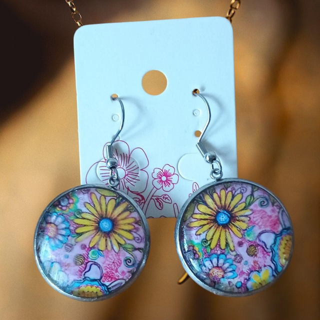 Boucles d'oreilles fleurs