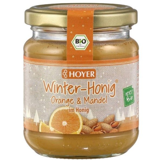 Honig Hoyer Winterhonig Orange &amp; Mandel 250g Glas