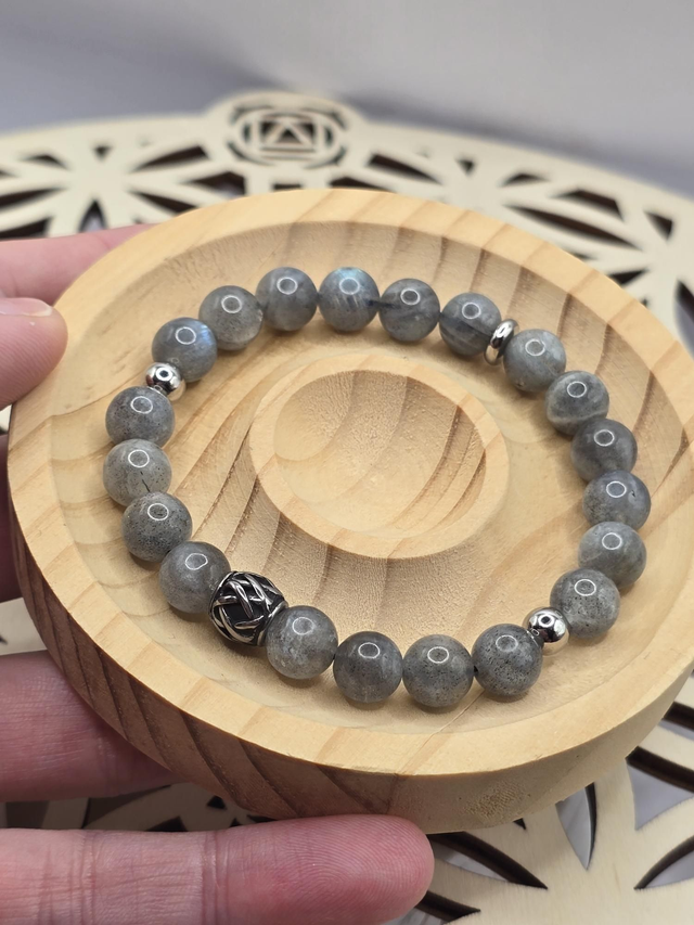 Bracelet Labradorite 0,8 cm