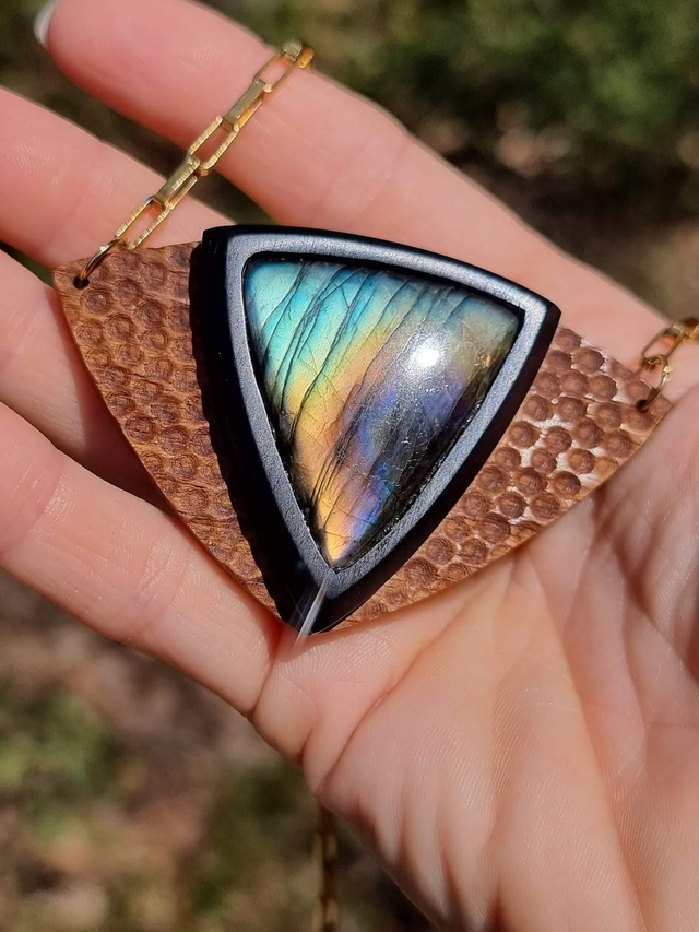Labradorite et ébène 