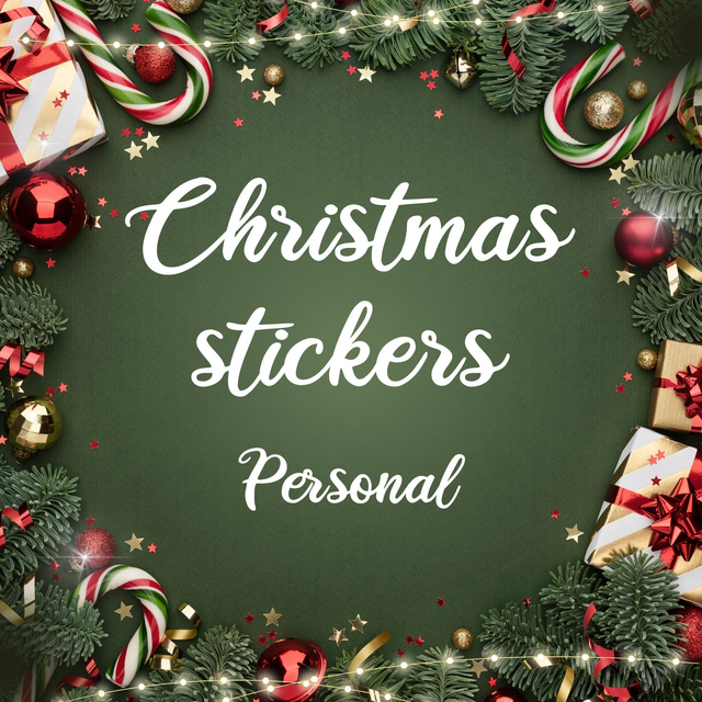 Personal Christmas stickers