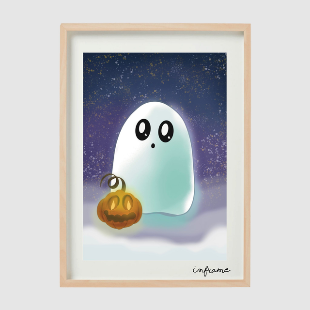 HALLOWEEN : Fantôme et citrouille 