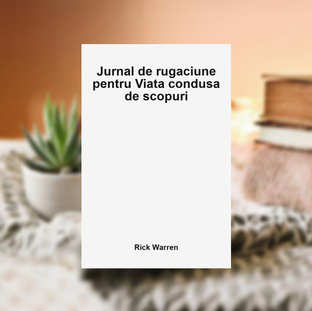 Jurnal de rugaciune pentru Viata condusa de scopuri - Rick Warren