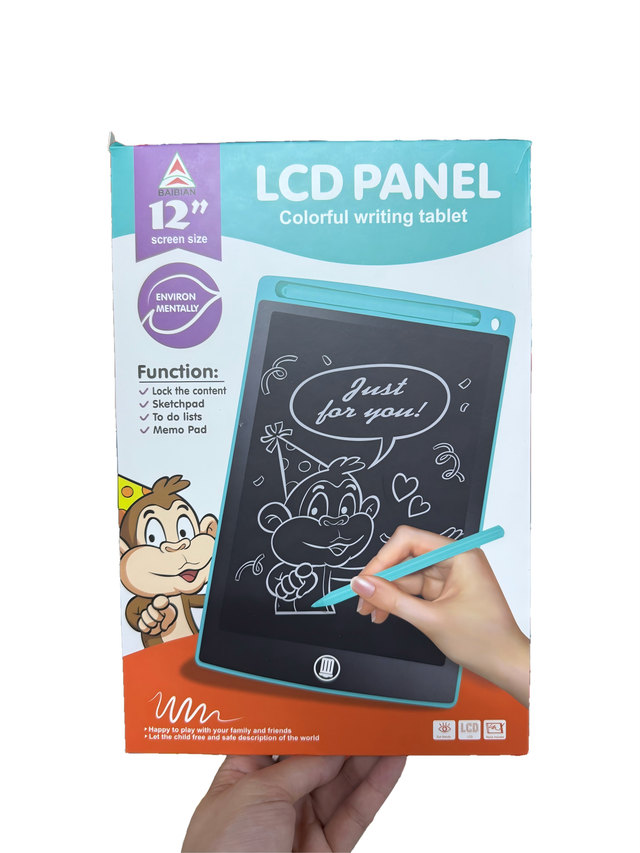  12 Inch LCD Writing Tablet for Kids Electronic Drawing Pad Doodle Board for Kids Random Color