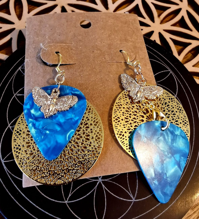 Boucles d'oreilles turquoises Médiators