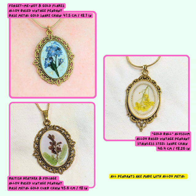 Vintage Flower Pendant | Necklace