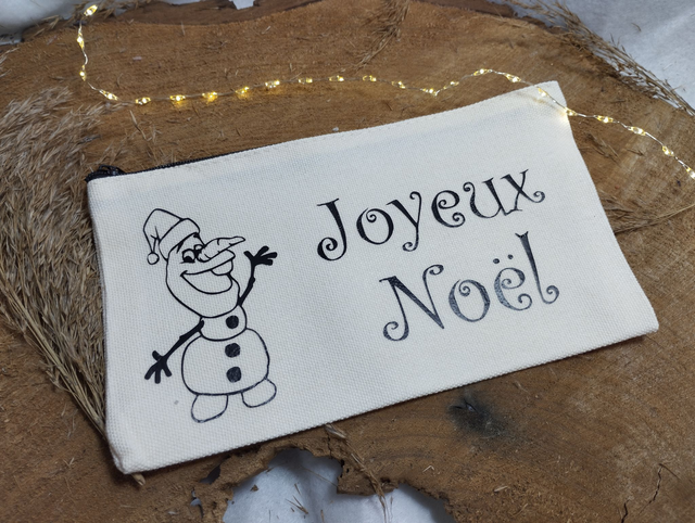 Pochette zip Olaf Noël