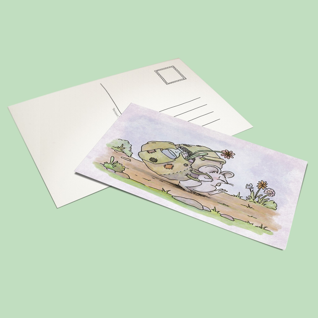 Postcard &quot;BACKPACK&quot; - colored version