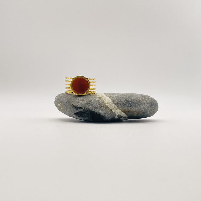 Bague Olympe - agate rouge