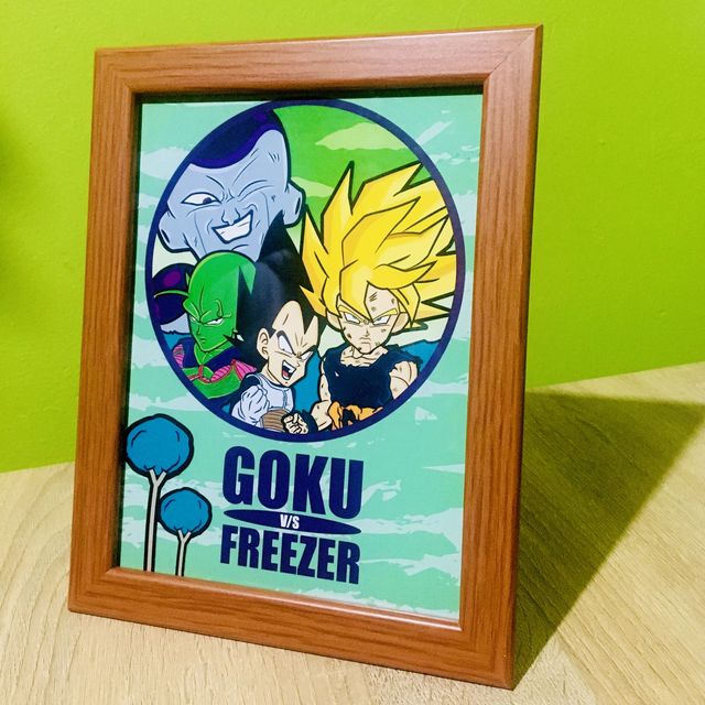 Cuadro 13x18 DBZ Goku vs Freezer