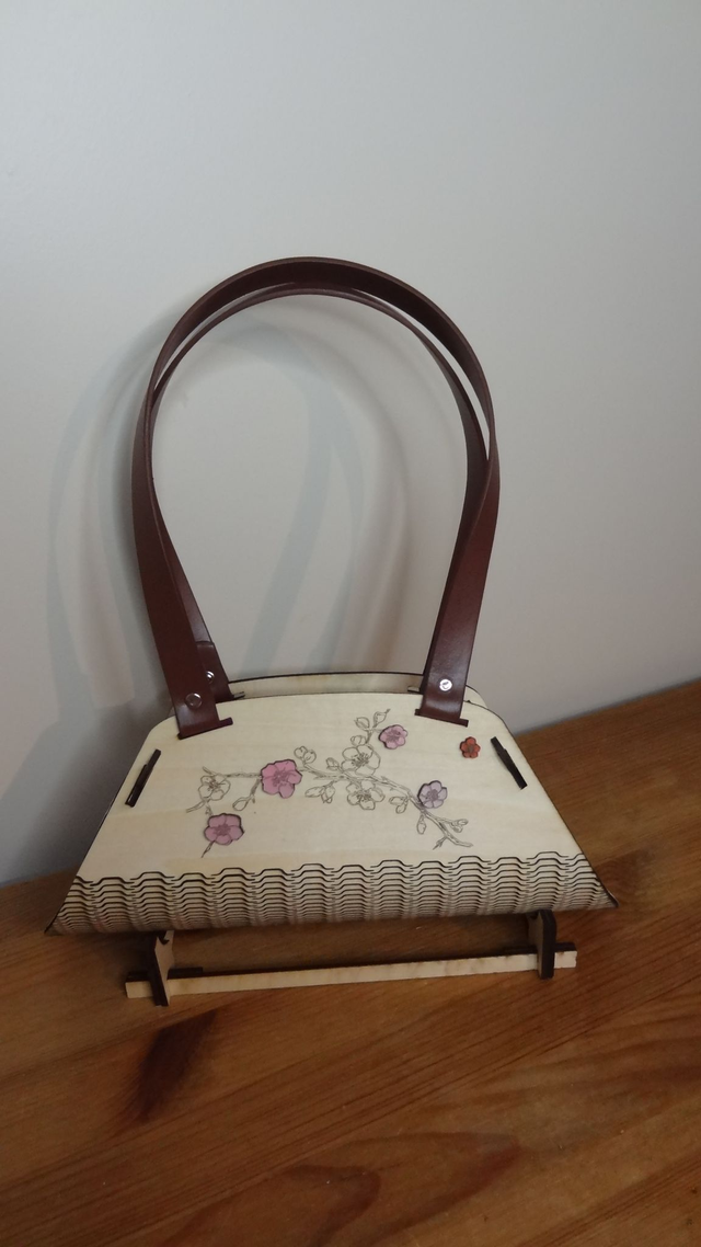 Sac en bois de soirée Sakura