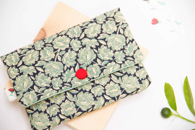 Monedero grande BLUE FLOWERY
