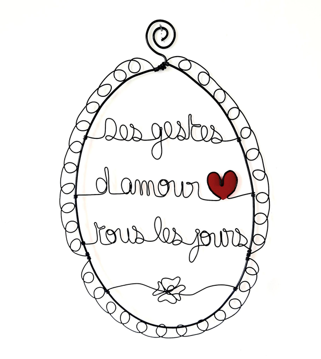 Cadre &quot;Des gestes d&#039;amour tous les jours&quot;
