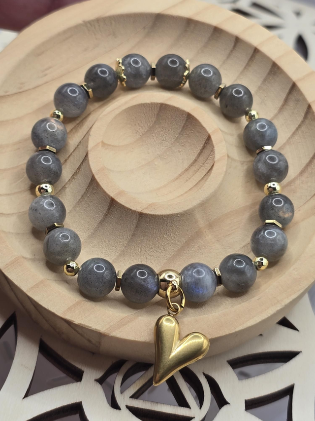 Bracelet Labradorite 0,8 cm