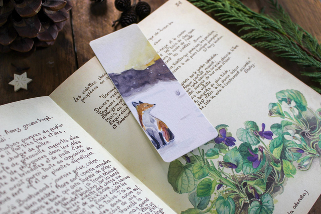 L&#039;instant du renard - marque-page