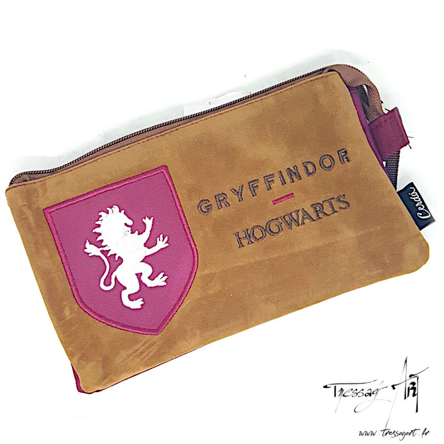 HARRY POTTER - TROUSSE SCOLAIRE 3 POCHES GRYFFONDOR - LI035