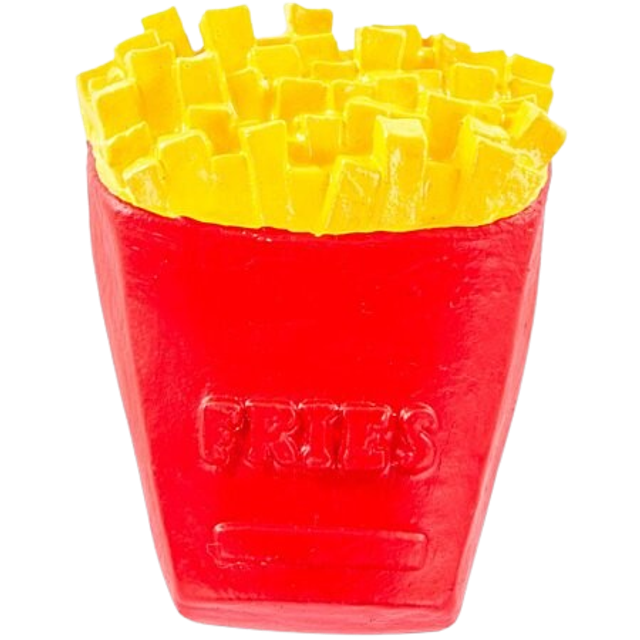JOUET pour chien FRITES latex Rouge et jaune MARTIN SELLIER.