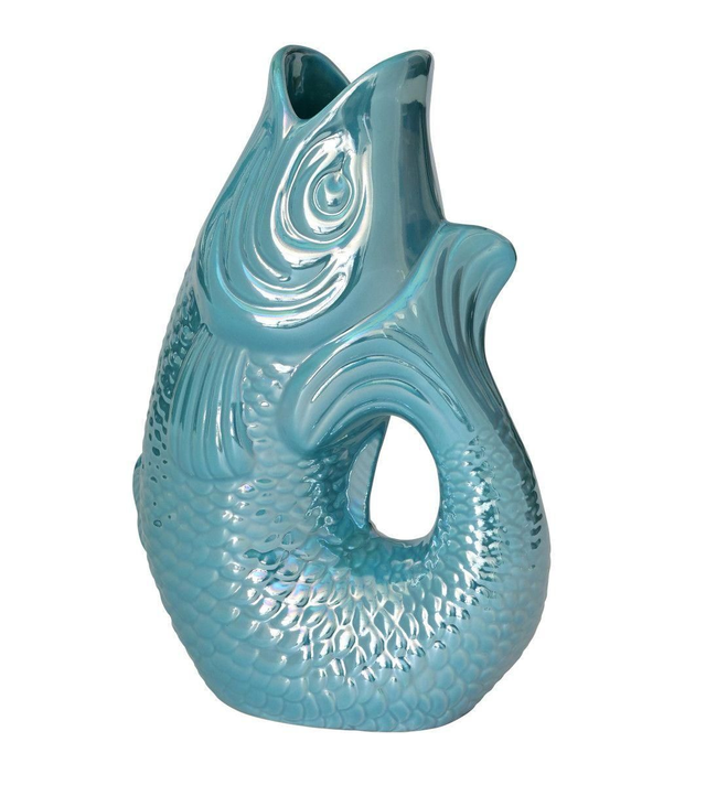 Monsieur Carafon, Fisch, Vase, S, türkis, 1,2 Liter