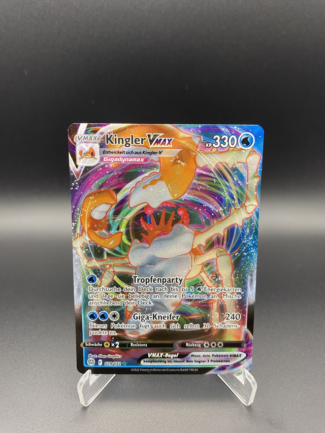 Kingler VMAX (29/172) Strahlende Sterne - Excellent - DE - Ultra Rare