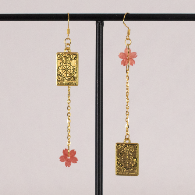 Iris - Boucles d&#039;oreilles dorées