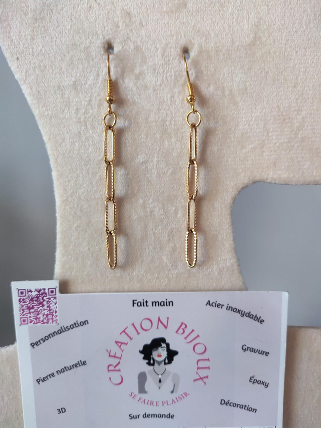 Boucle d'oreille pendante 