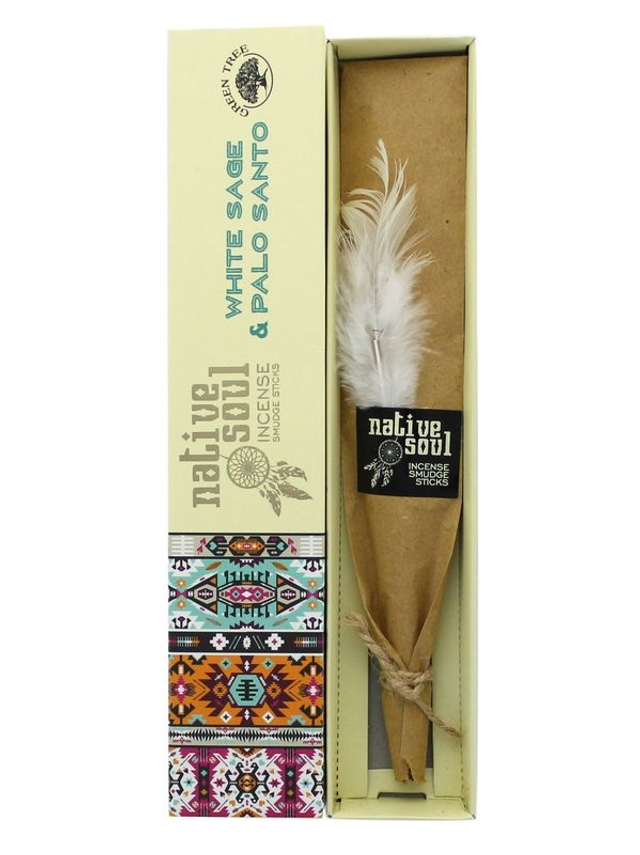 Encens Green Tree Native Soul Sauge Blanche & Palo Santo - 15 grs