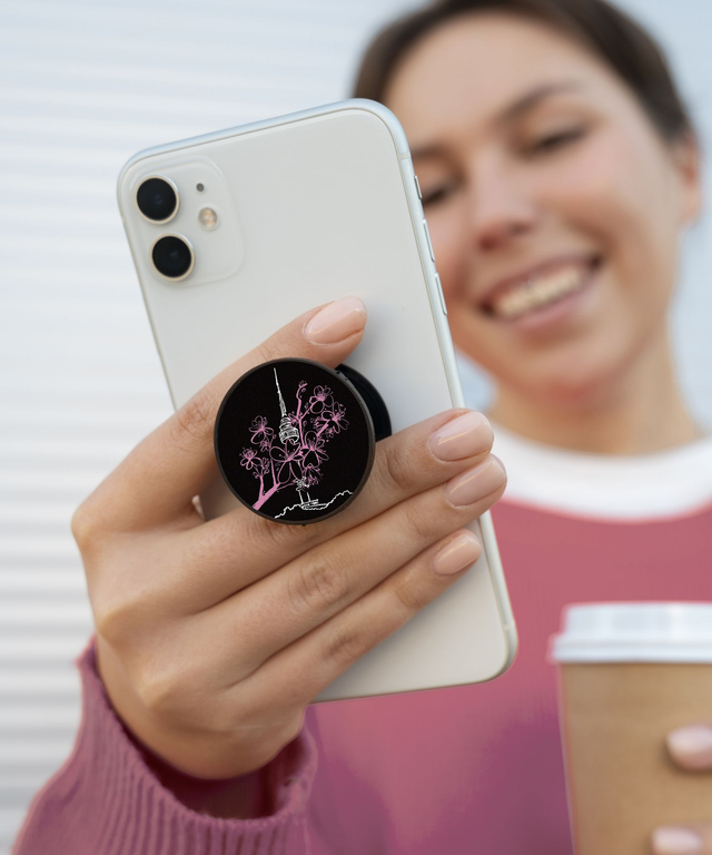 Pop Grip Namsan Tower Black