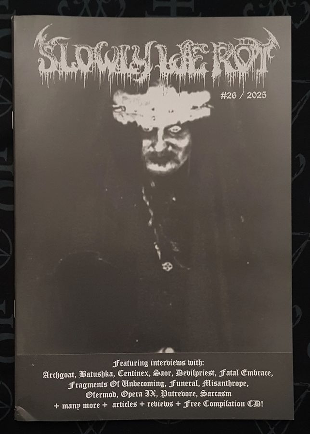 SLOWLY WE ROT Magazine #26 / 2025 + FREE compilation CD
