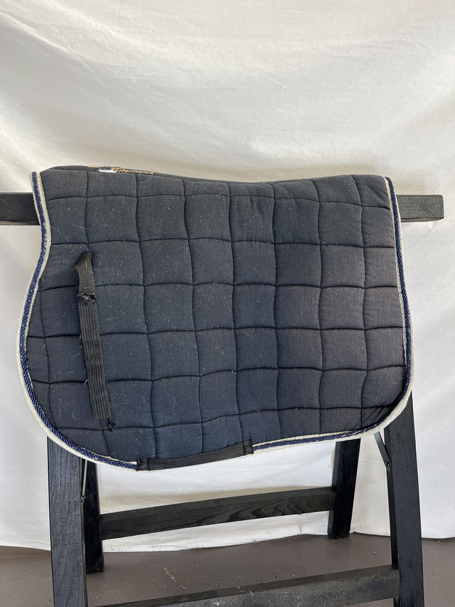 Tapis Performance noir liseré bleu Taille cheval