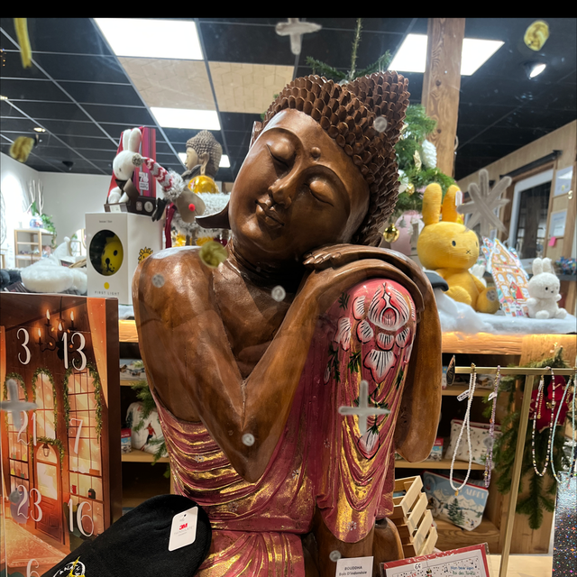 Bouddha 80CM ROSE 