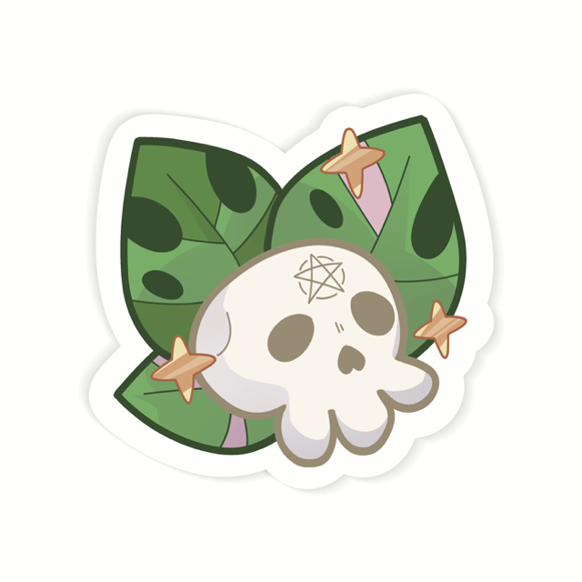Magic Skull vinyl sticker