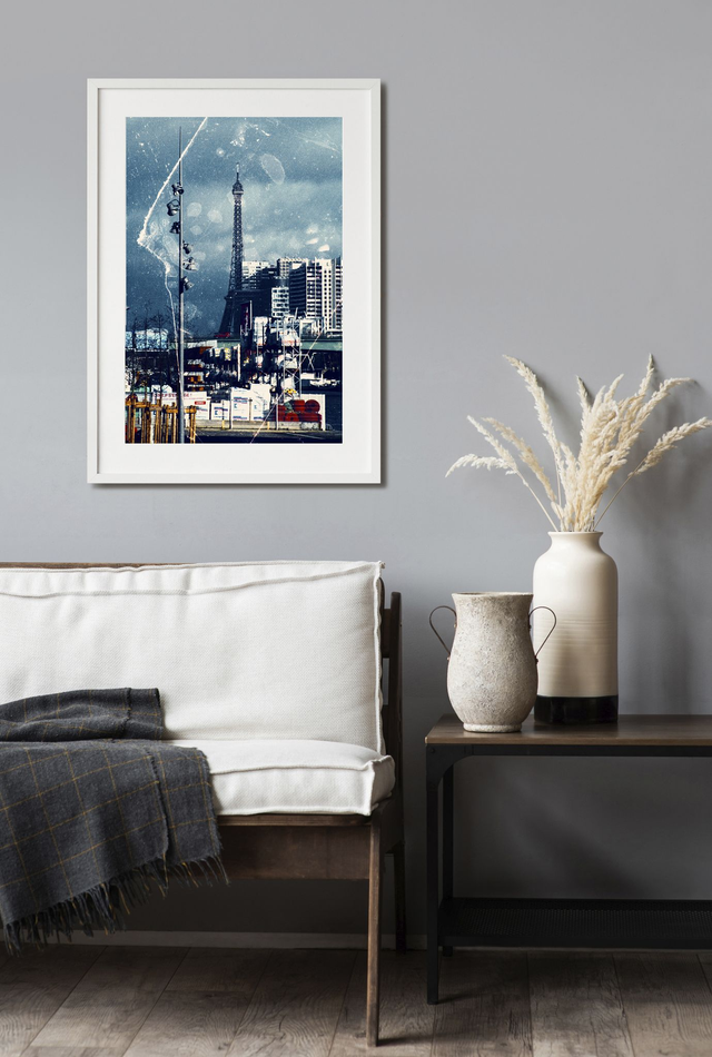 création, photographie expérimental : "seine-Paris" : Réverbère