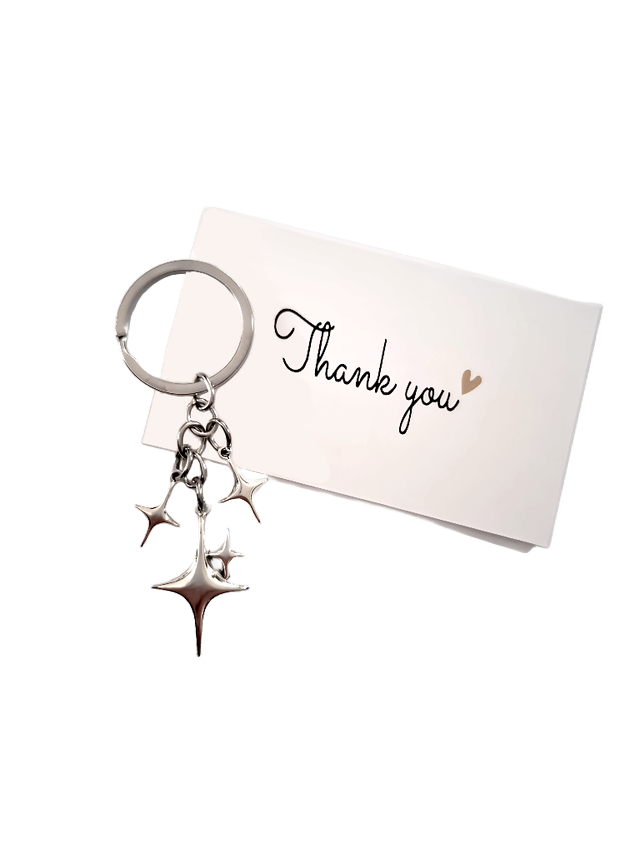 Schlüsselanhänger in Sternform – trendiger Taschenanhänger für Fashion-Lovers
