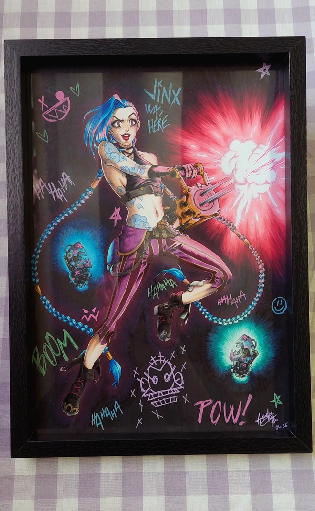 Illustration originale Jinx Arcane