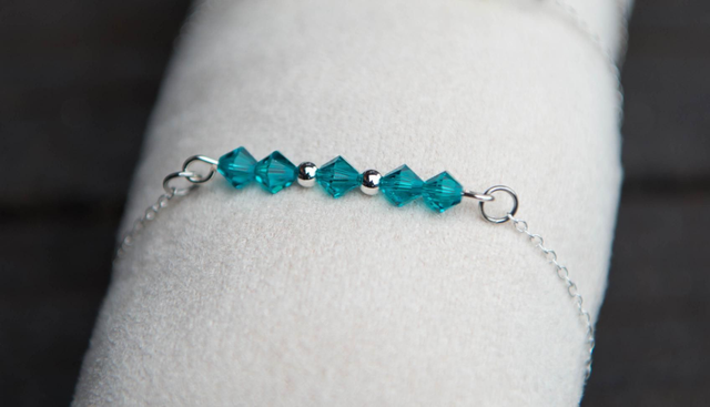 Bracelet en cristal turquoise 
