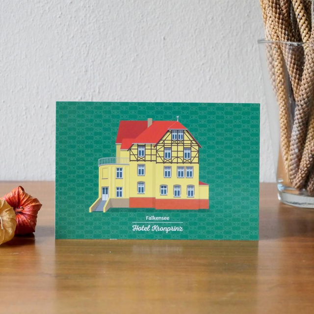 Postkarte &quot;Hotel-Restaurant Kronprinz, Falkensee&quot;