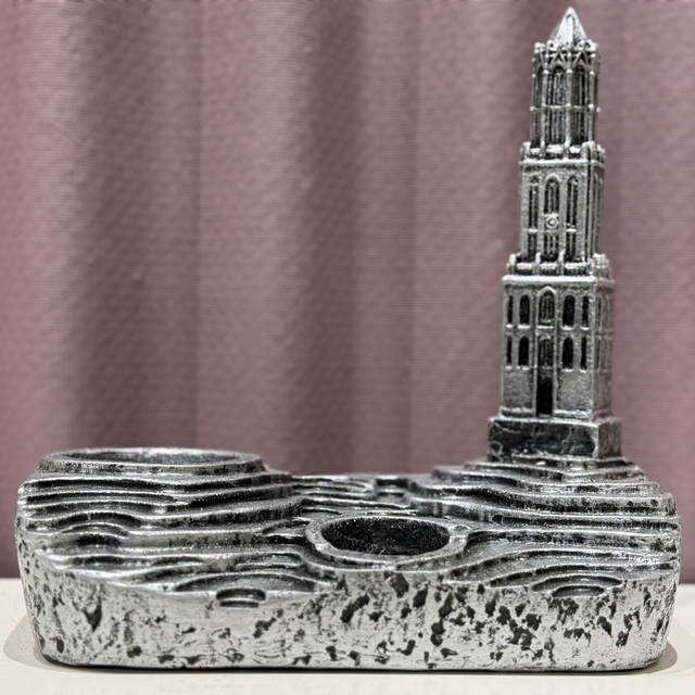 Domtoren (18 cm) Waxine - Plant (Zilver)