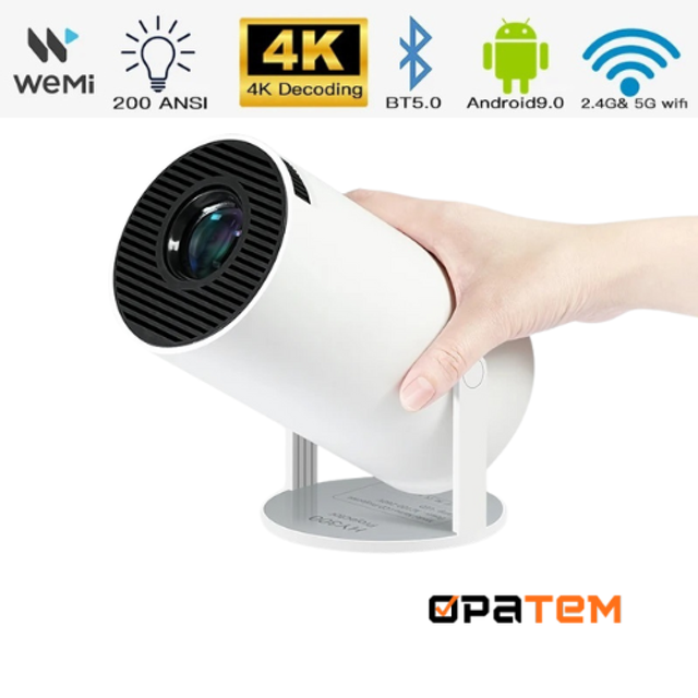 Projetor Magcubic HY300 Original Portátil Smart Android 11 4K Ultra HD HDMI Wifi Bluetooth Alto Falante Embutido