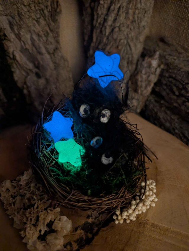 Nid de noireaudes - boule de suis