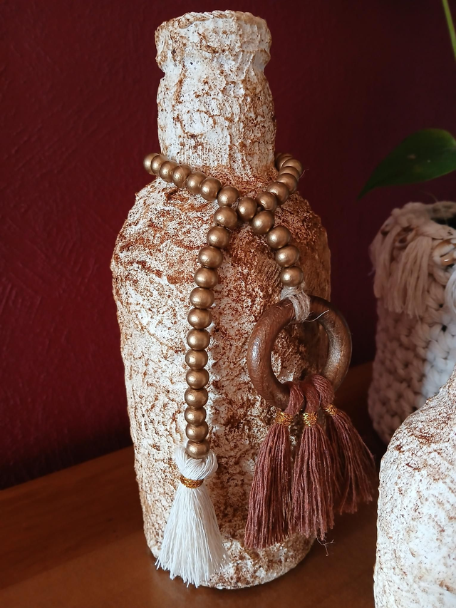 Vases décoratifs texturés style artisanal