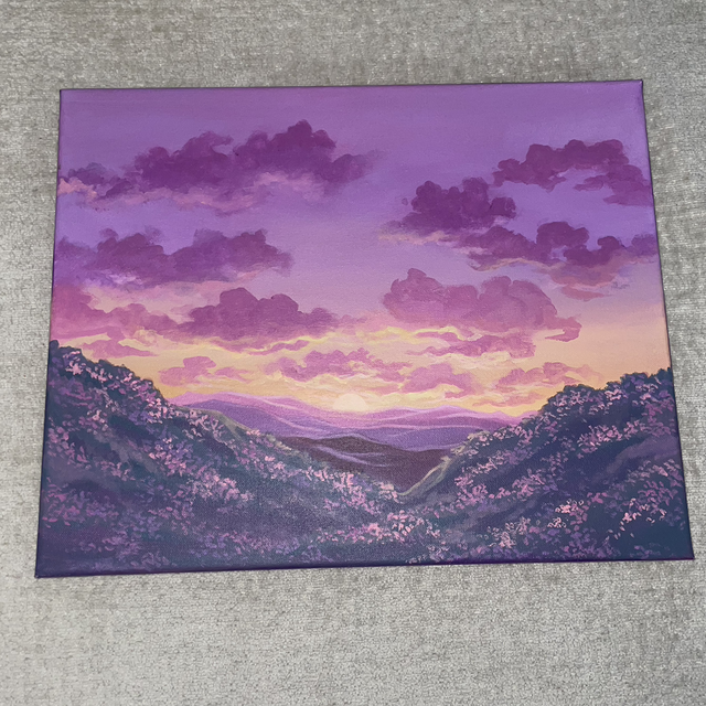 Sunset dans la prairie 