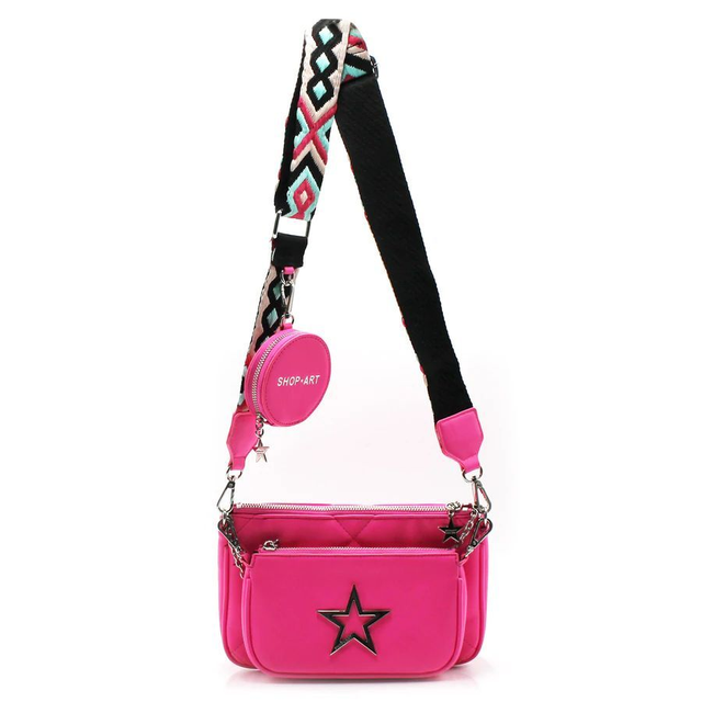 B03C2805 - SHOP ART TRIPLA BAG IN ECO LEATHER - POCHETTE - MINI POCHETTE - PORTA MONETE