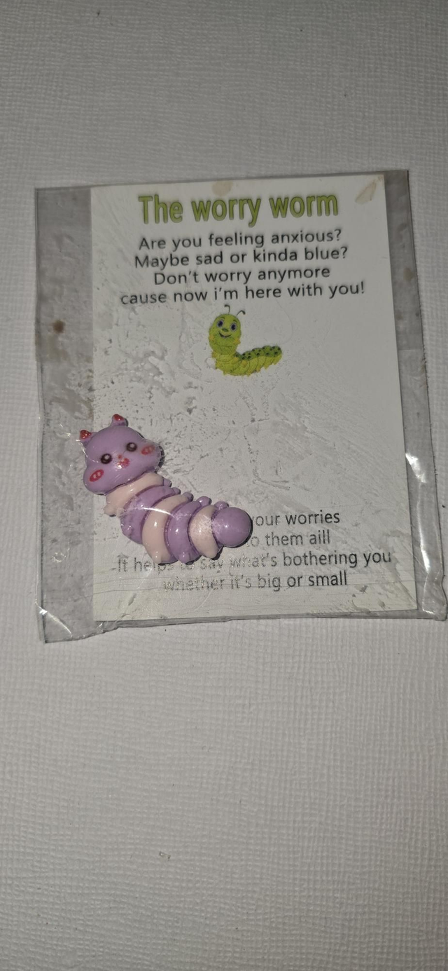 Worry worm pink purple