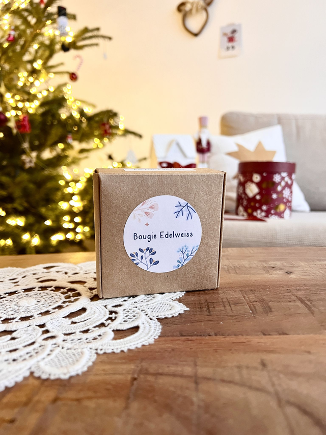 🎄 Bougie Edelweiss