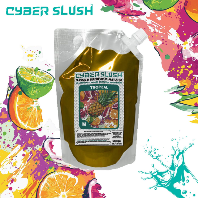 CyberSlush Tropical Syrup for Ninja® Slushi - Natural Flavour / Natural Sweetness - 1L