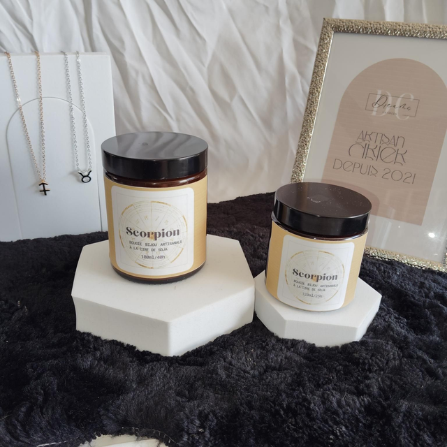 Bougie bijou astrologique