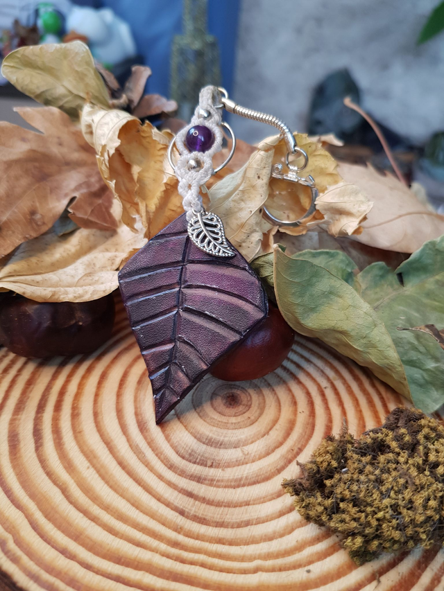 Porte-Clefs &quot;Feuillage Enneigé&quot;