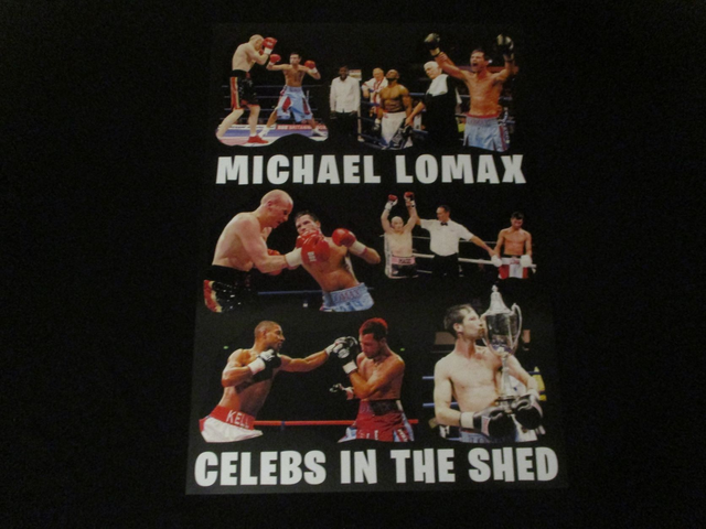 Michael Lomax Boxing Scenes A3 Poster (Bubble Logo)