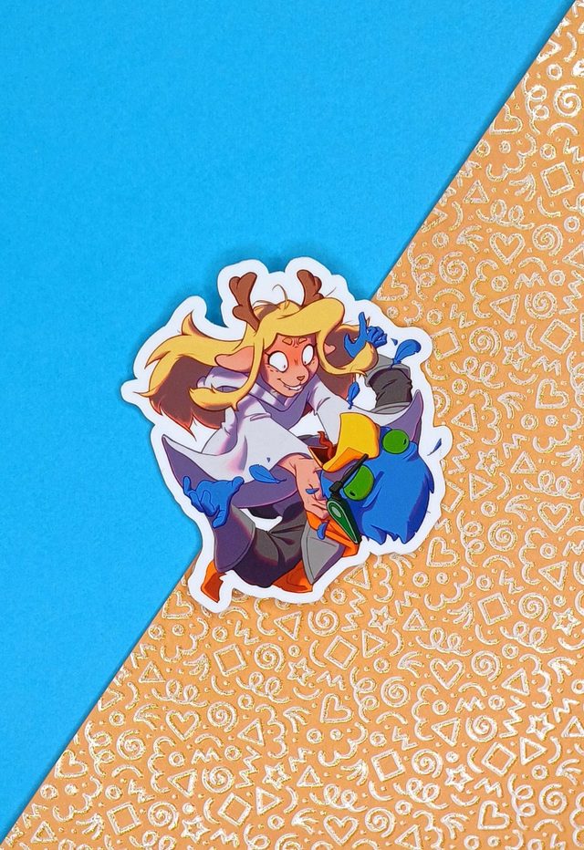 WHAT?! WHAT?! WHAT?! WHAT?! WHAT?! - Deltarune Sticker